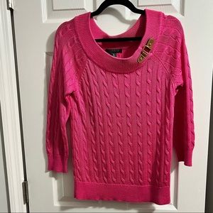 Ralph Lauren Women’s braided Sweater Size m